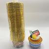 50pcs Bohemian-Print Muffin Cups Aluminium Foil Cupcake Cases Heat Resistant Baking Cup Disposable Cake Pan For Home Kitchen