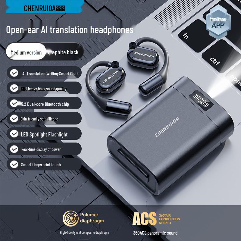 

2025 Open-Ear Bluetooth Wireless Sports Headphones - Long Battery Life