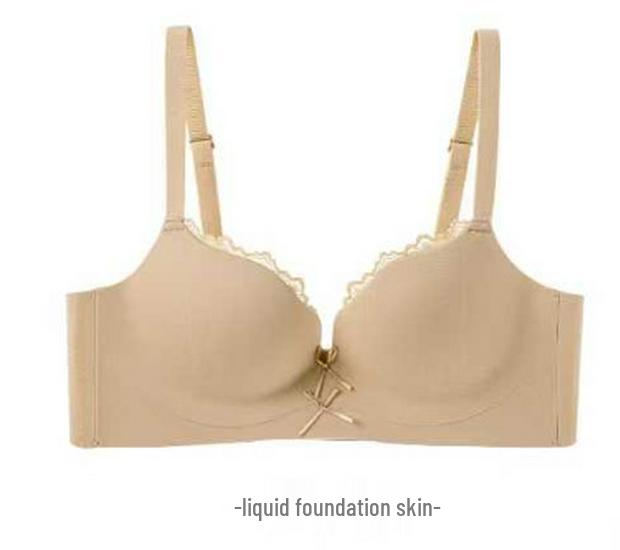 Red Series Seamless Push-Up Bra Set for Women - Side Support, No Underwire, Sexy Thin Hollow Out Design