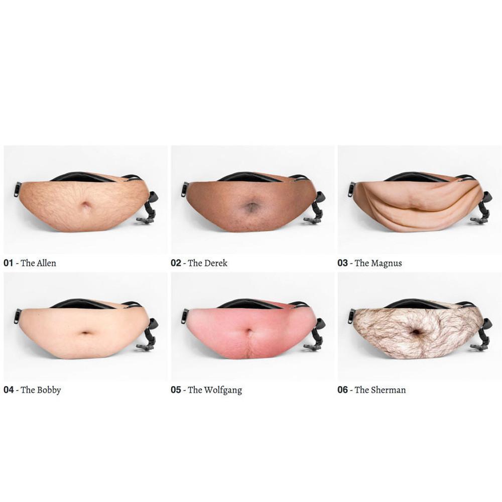 Creative Outdoo Rexercise Waist Bag With Fake Belly Design For Sports And Hiking Activities