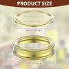 30Pcs Mason Jar Lids with Date Food Seal Cap Canning Lids with Rings Regular Mouth Metal Sealing Canning Lids Sliver Golden
