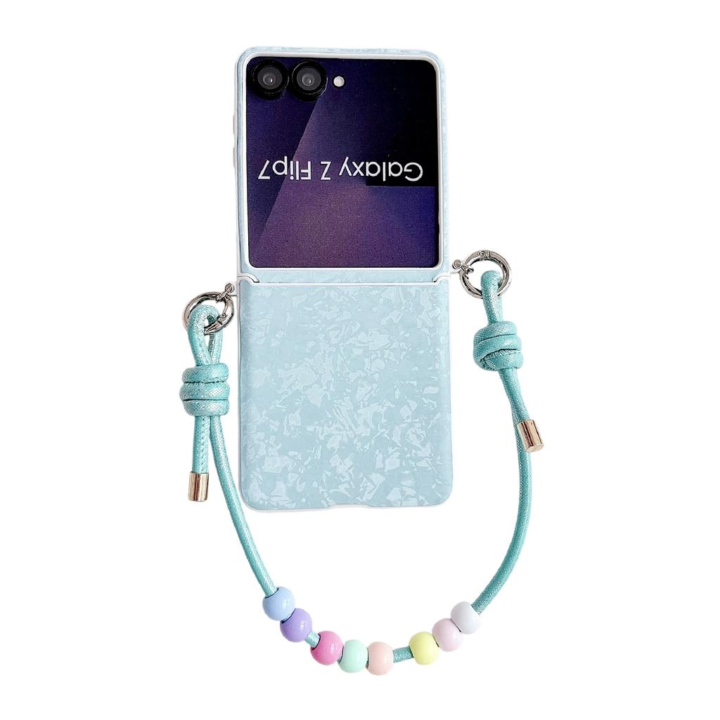 Wrist Strap Dopamine Color Palette for Hinge Protection Phone Case for Samsung Galaxy Z Flip 7 FE 6 5 5G Shockproof Cover