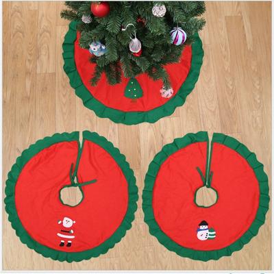 Christmas Tree Ornaments Christmas Tree Skirt Christmas Non-woven Tree Skirt Christmas Tree Apron 90cm Christmas Tree Skirt