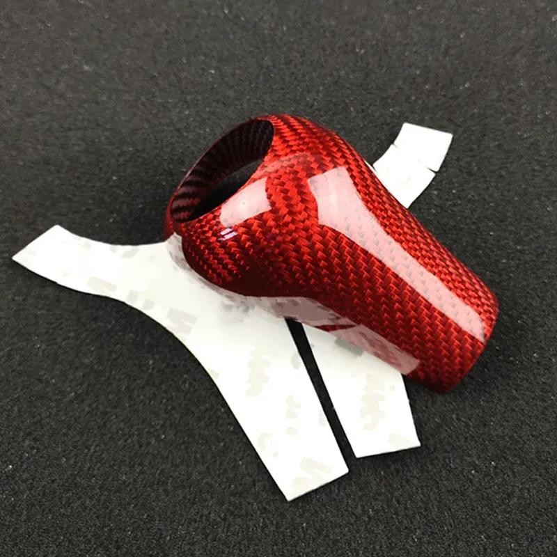 For Mercedes Benz W204 W212 W205 W169 W219 W463 CLS C E A G Class Real Carbon Fiber Gear Shift Knob Cover  Interior Accessories