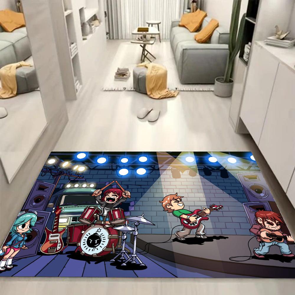 1pc Scott Pilgrim Bathroom Absorbent Mats Anti-Slip Mats Home Decor Supplies Carpets Home Kitchen Floor Mats