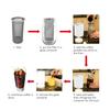 304 Edelstahl Kaltbrühkaffee Filterkegel Netz mit Weißem Gummi Kreis Kaffee Infuser für Fruchtgetränk Tee Kaffeemaschine