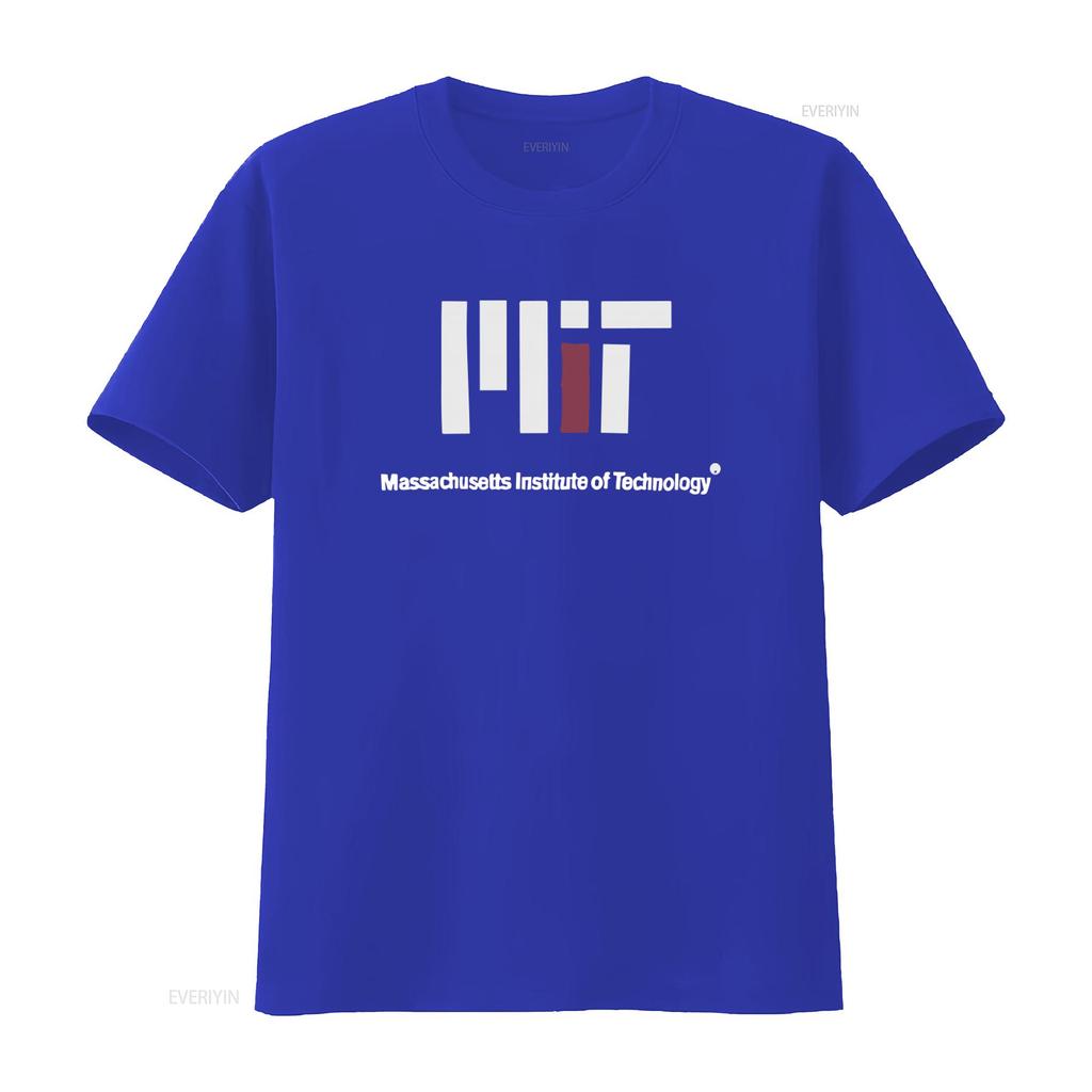 Maglietta MIT Massachusetts Institute of Technology Logo Moderno per Appassionati di Tecnologia vintage Lavata Traspirante Casual Leggermente
