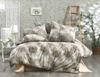 Parure de lit - TREE - Beige - 220x240 cm - 80% Coton - 2 Taies d'oreillers