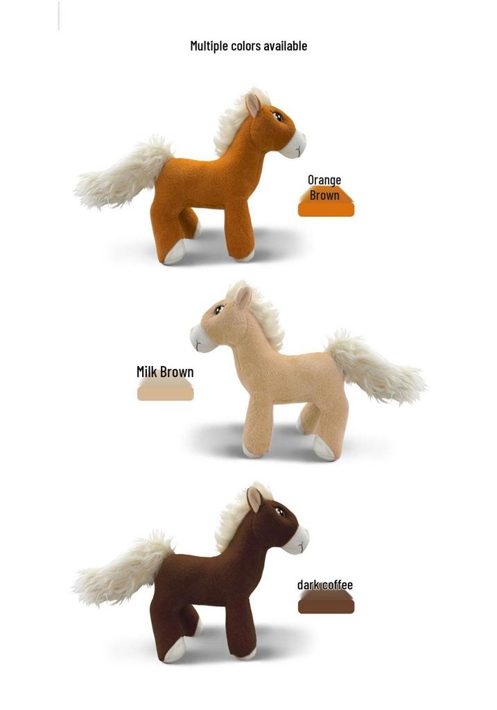 Charming Little Horse Figurine with Silky Smooth Finish and Lively Eyes