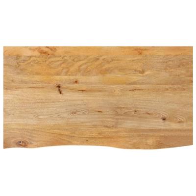 Vidaxl Tabletop with Natural Edge, 110x60x3.8 Cm, Mango Wood