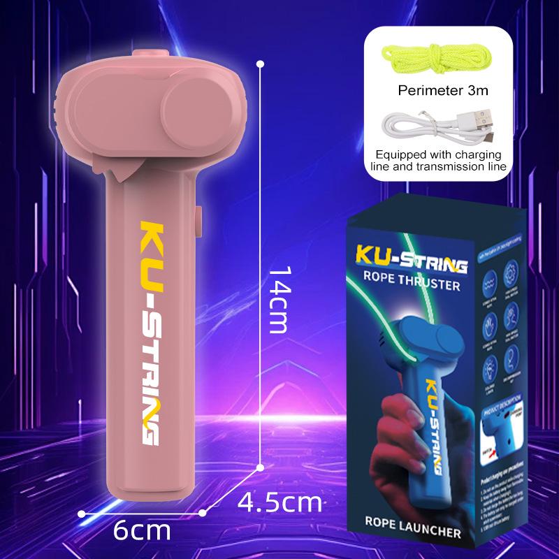 Rechargeable Luminous Electric Rope Launcher: Creative Cat Teasing Toy