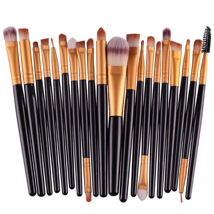 20-Piece Neutral Eyeshadow Brush Set with 24 Color Options