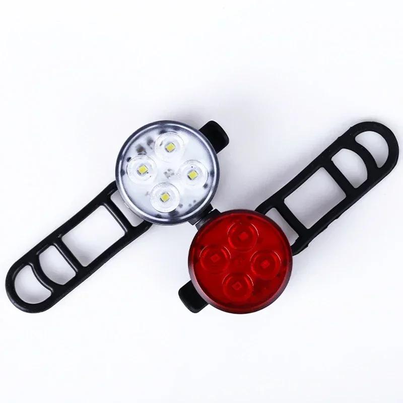 BUCKLOS Bicycle Lights Front And Rear Bike Lamp LED USB Rechargeable Flashlight for Bicycle Bicycle Lighting Light Set Lantern