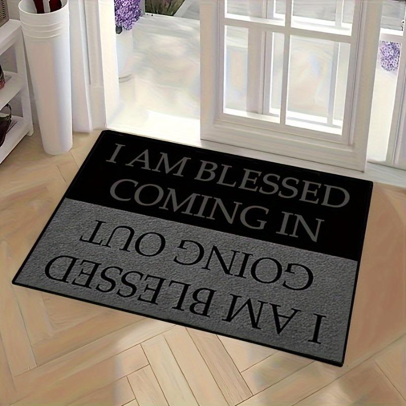 Welcome Entryway Carpet Mat - Decorative Text Western Natural Minimalist Vintage Stylish Entry Decor Home Decoration Home Rug