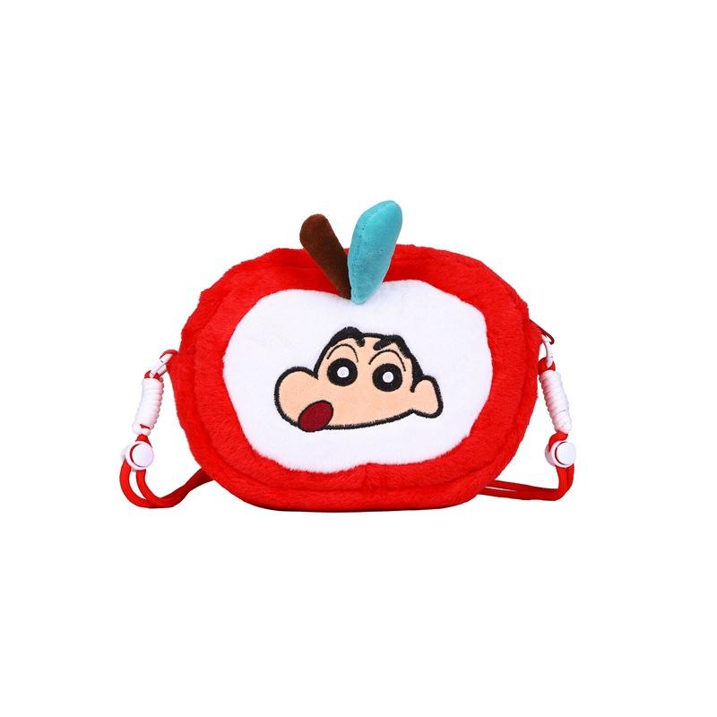 Fleece Bag Women's Messenger Bag Sweet Cartoon Children's Bag Cute Little Girl Doll Shoulder Bag