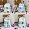 Cute Starry Pattern Girls Backpack With Nylon For School And Teens