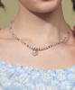 Bonbeau Smile Pearl Pendant Color Beads Necklace