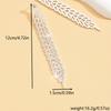 2PC Women's Fashion Geometric Hollow Design Earrings Suitable for Tourism Parties, Festivals, Dress up Gifts