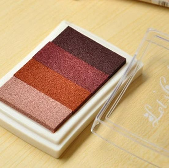 Stamp Companion: 4-Color Gradient Inkpad for DIY Journaling, Choose from 6 Color Series