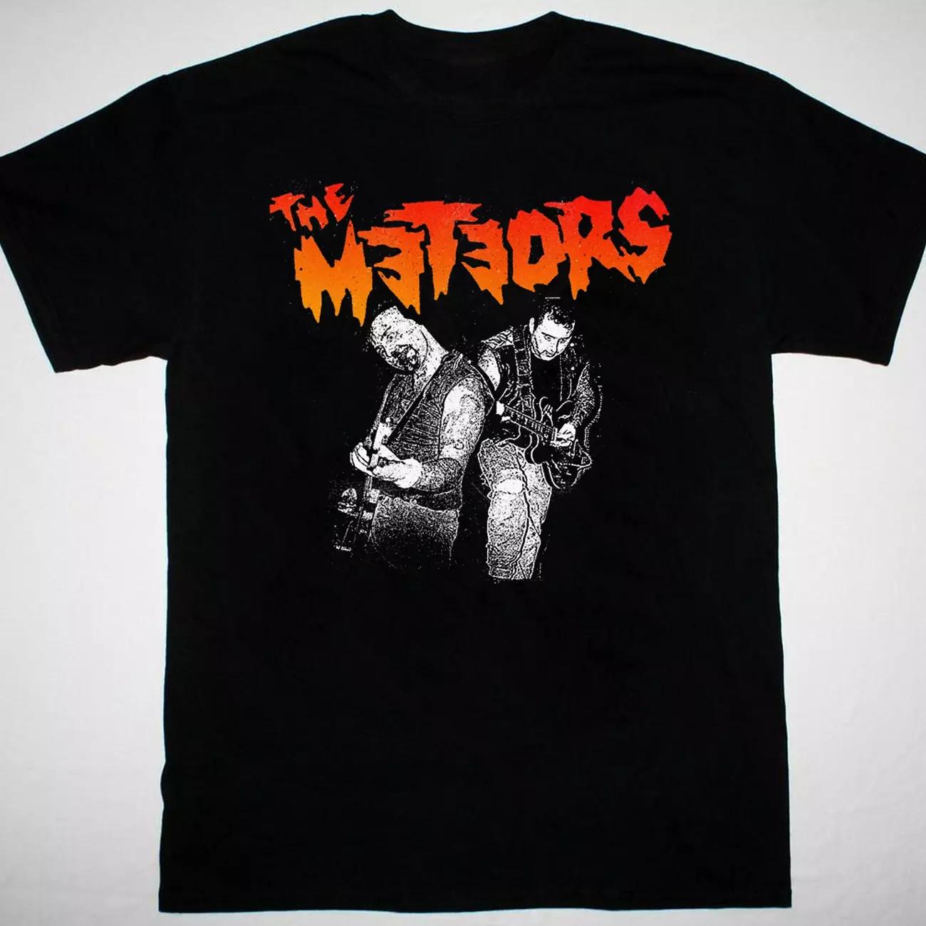 

The Meteors band T-shirt black Short sleeve S to 5Xl 2F187 S
