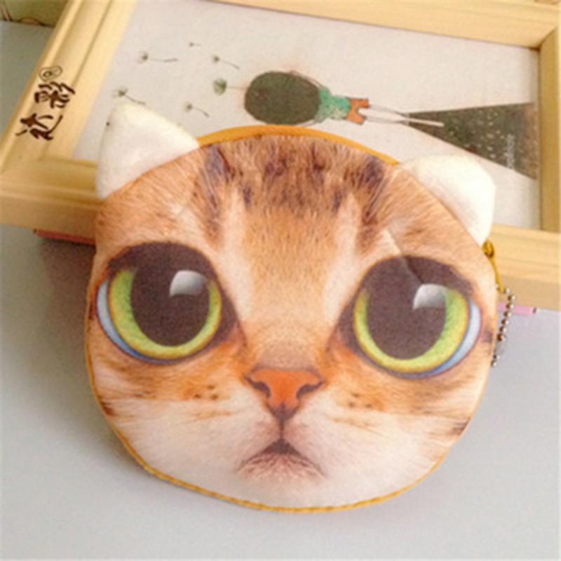 Cat Coin Purse Meow Star Dog Wallet Cute Cartoon Gift Coin Card Bag Key Bag Coin Pouch Clutch Bag Wholesale