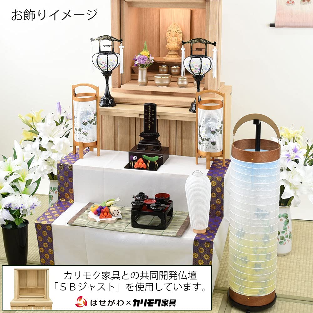 Of the Buddhist First Bon Set Popular Items 3 Piece Set Gifu Lantern First Bon New Bon Set Obon Bon Lantern White Lantern Reizen Lantern Bon