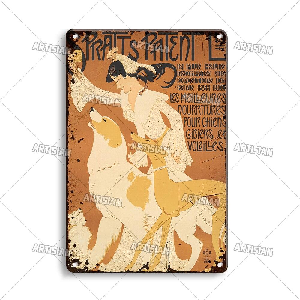 Vintage France Metal Sign  Funny Tin Travel Plaque for Home Bar Cafe Wall Decor  Rustic Metal Plate