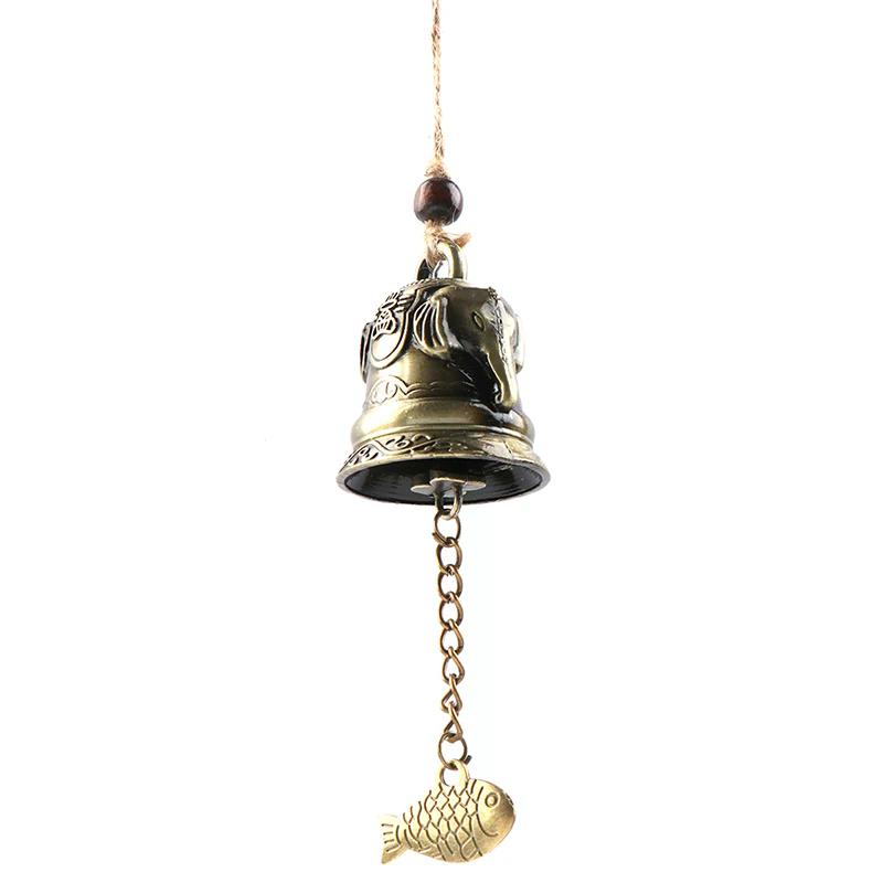 Elefantenstatue Muster Glocke Segen Feng Shui Windspiel für Glück