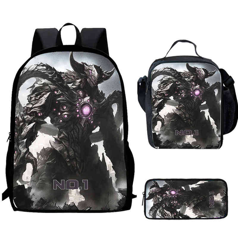 Monster No. 8 Schoolbag Multi-Functional Cross-Border Backpack