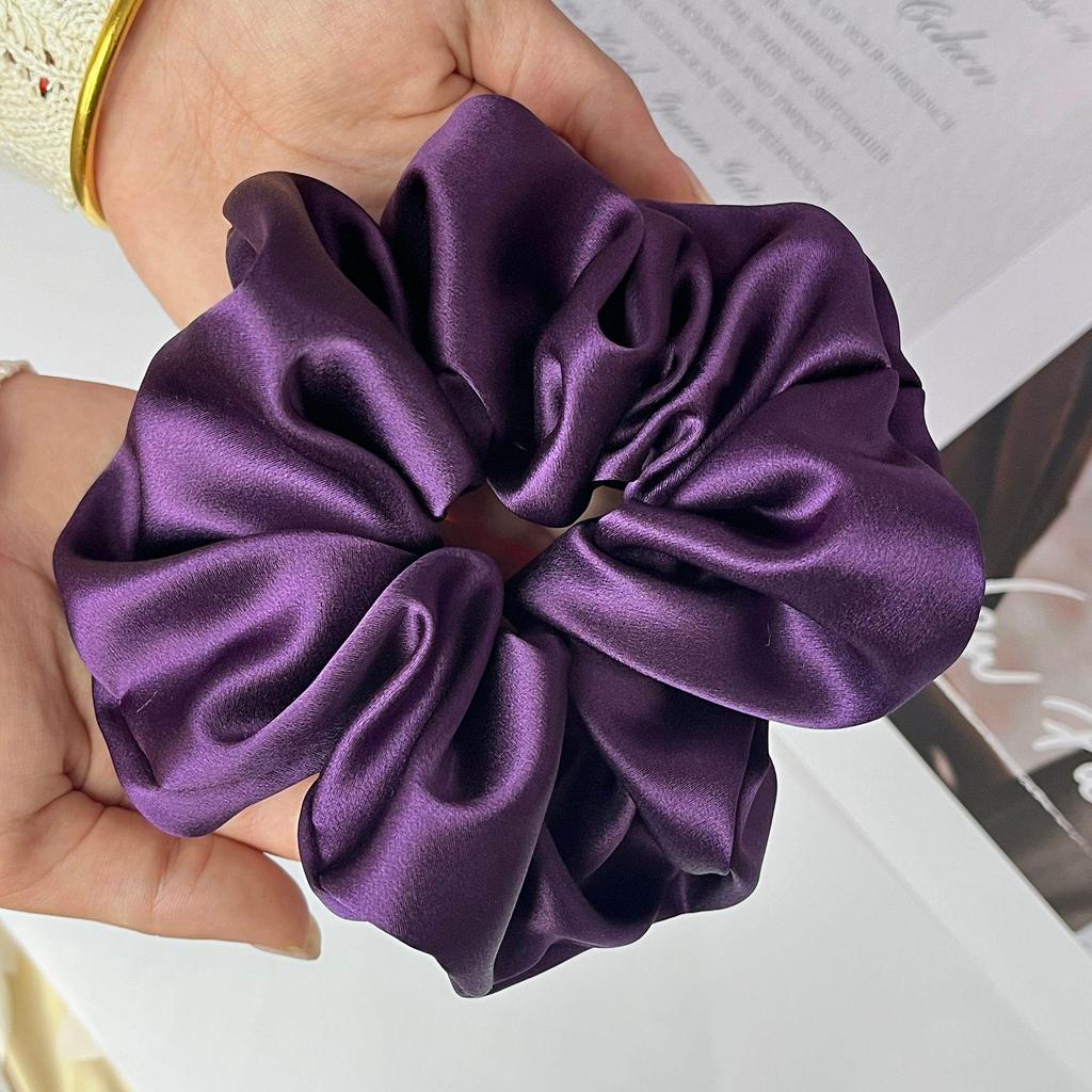 7cm Large Mulberry Silk Scrunchies - Luxury Hair Ties & Accessories