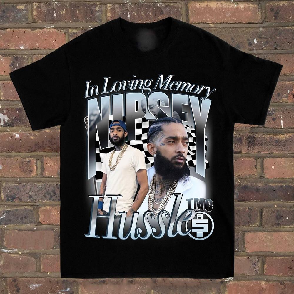 In Loving Memory Nipsey Hussle Short Sleeve Black S234XL Unisex Shirt MM1413 Unisex T-Shirt S