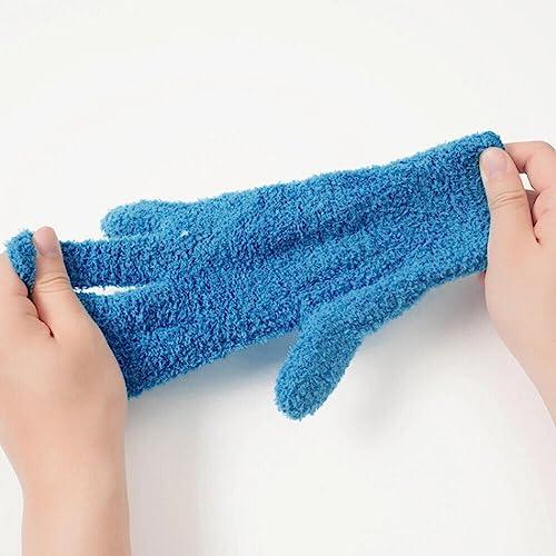 XSAJU Car Wash Gloves, Set of 2, Microfiber Cleaning Gloves, for Cleaning the Interior of the Car, Wiping Windows, Dusting, Cleaning Gloves (Gray