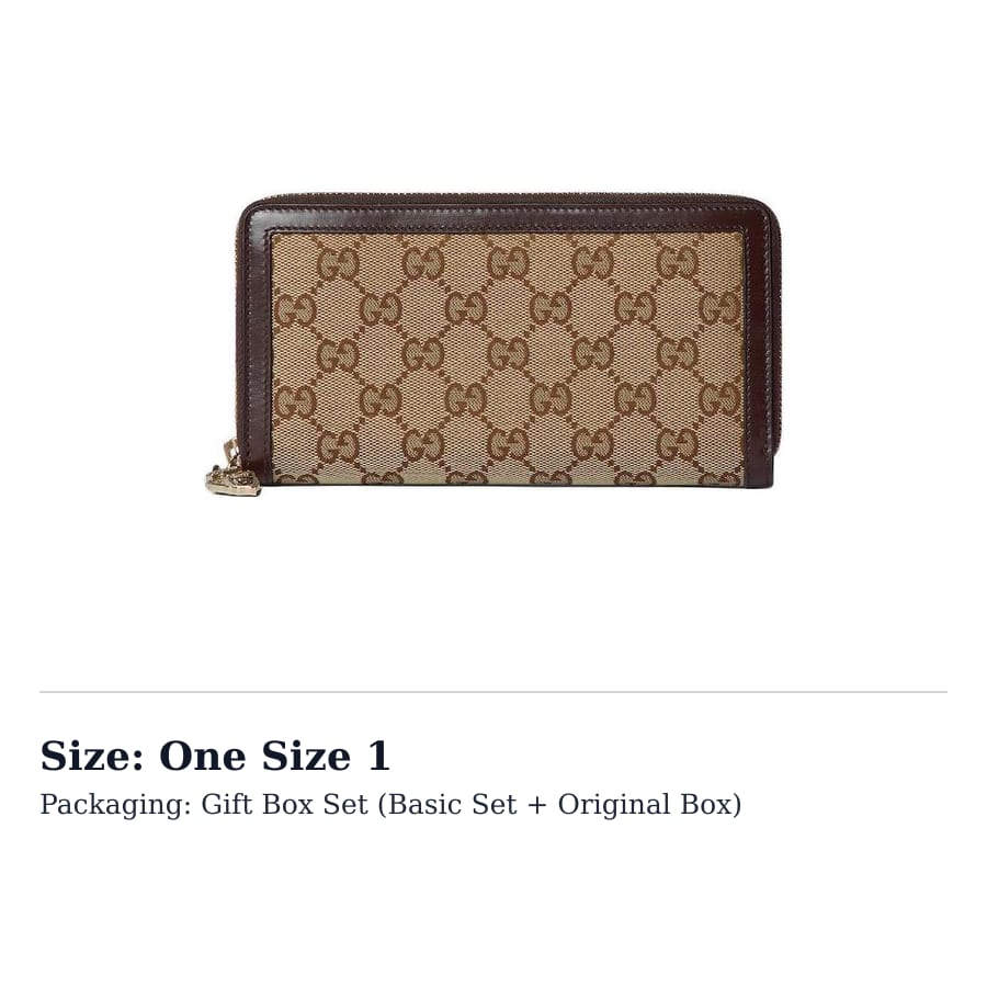 GUCCI Leather Wallet Mini Women's Beige & Ebony 790035-FADHW-9742
