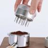 ABS-Nadel-Pulverspender Drehbar Silber Kaffee-Rührer Kaffee-Nadelverteiler Siebträger