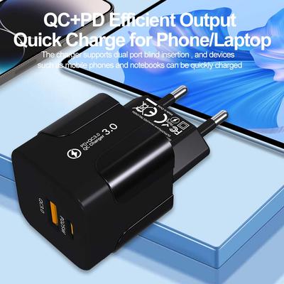 Tiny 20W USB C Fast Charger for iPhone 16 Pro/Android, Multi-Protection System, 100+ Countries Adapter Included