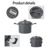 Aluminum Outdoor Camping Pots 6L Large Capacity Multifunctional Cooking Pots Cookware For Picnics, Travel Driving Tours