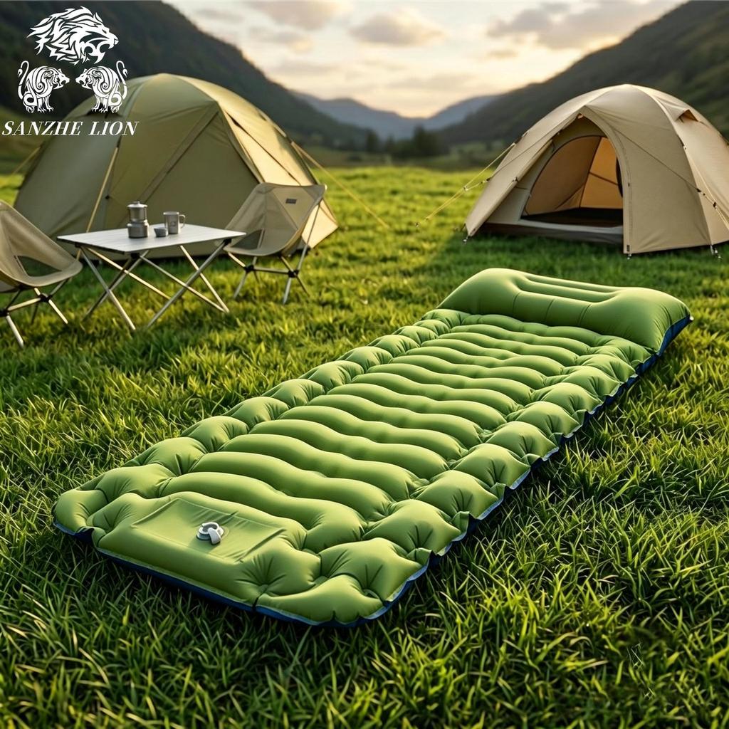Portable TPU Inflatable Camping Pad - Lightweight, Single Person Mat for Hiking & Mountaineering