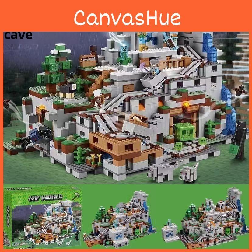 Minecraft Mountain Cave Puzzle Toy Building Block Set For Kids Educational Play