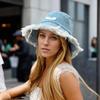 Stylish Denim Bucket Hat - Lightweight, and Elastic Fisherman Hat for Women - Perfect for Daily Wear and Holiday Gift