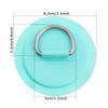1/4Pcs Surfboard Dinghy Boat PVC Patch With Stainless Steel D Ring Deck Rigging Sup Round Ring Pad 5M Bungee Rope Kit Accessorie