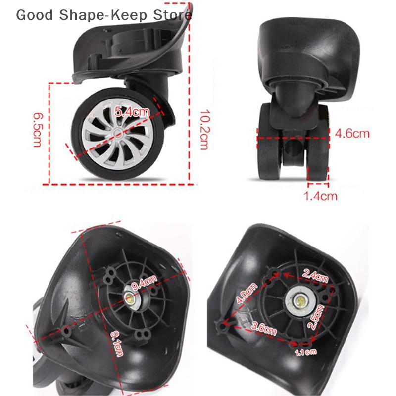 Universal 360 Degree Swivel Wheels for Suitcase Luggage Trolley - 4Pcs High-Quality Wheel Tools