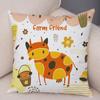 Cute Cartoon Animal Decorative Pillowcase Office Living Room Car Ornaments Home Pillowcase