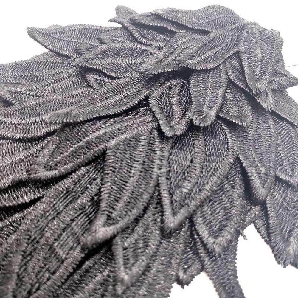 Red 3D Wedding Cloth Dress Wings For Women Lace Sewing Patches Embroidery Apparel Sewing Fabric