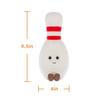 Apricot Lamb Happy Bowling Plush Toy for Kids, Soft and Cute, Fluffy Happy Bowling Toy for Girls and Boys, 24cm