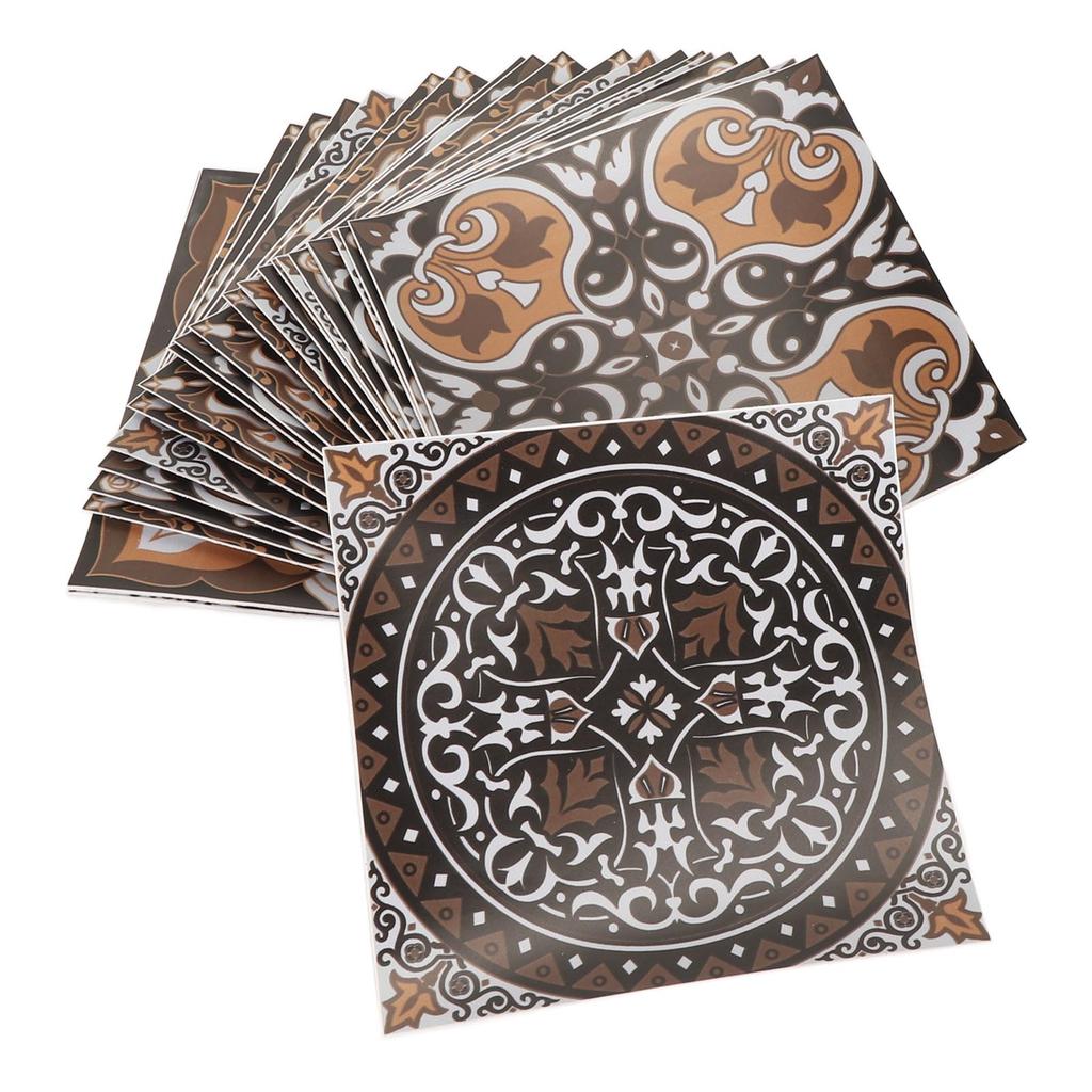 24 buc autocolant faianță 15 x 15 cm impermeabil rezistent la ulei retro autoadeziv autocolant de perete pentru casă baie bucătărie HZ035