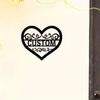 Custom Metal Heart Wall Art Sign for Home Garden Porch Valentine Decor