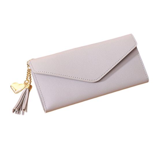 Women Slim Card Wallet Short Long Wallet with ID Window Zippered Coin Pocket Card Holder Wallet for Travel Shopping