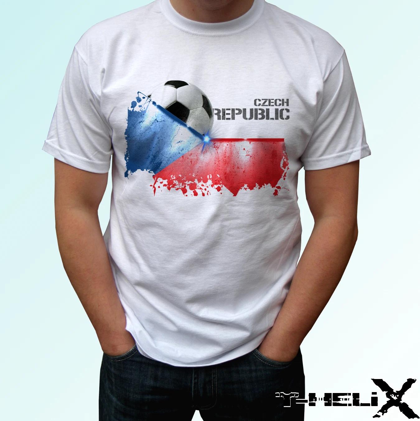 Czech Republic football flag - white kids boys T-Shirt top - s s kids & baby sizes 120