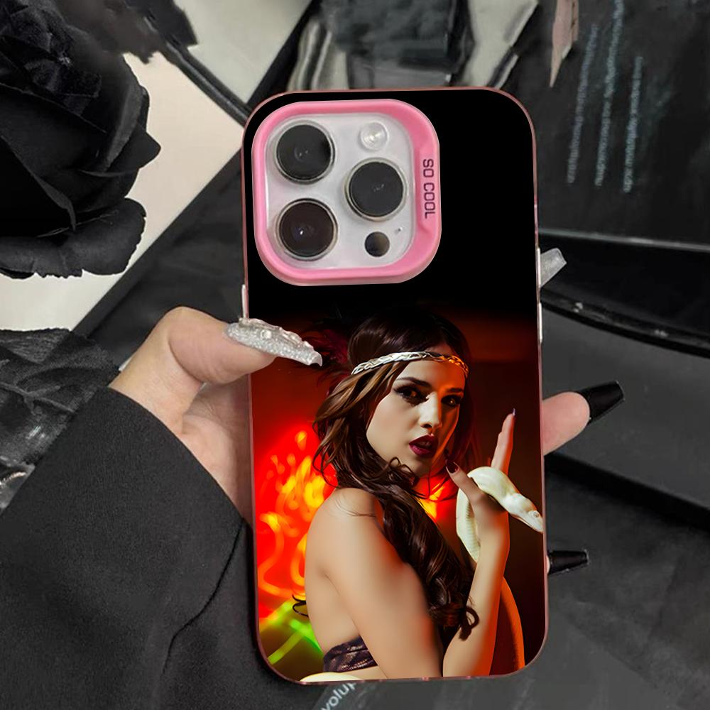Fashion Eiza Gonzalez Pink Translucent Mobile Phone Case for iPhone 17 16 15 14 13 12 11 X XR XS Air Pro Max Plus Colorful Cover