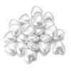 30pcs/lot ABS Imitation Pearl Beads Heart Beads Loose Spacer Beads For Jewelry Making Acrylic Beads DIY Earring Bracelet Crafts